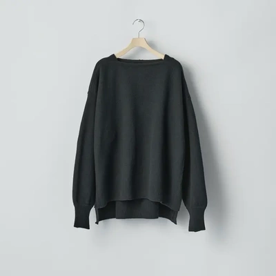 秋冬新款缩绒羊毛船领长袖T恤