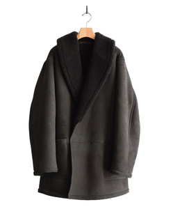 25aw COMOLI 代购 羊皮青果领大衣 collar coat Shawl