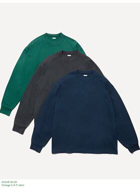 【代购】APRESSE 25aw Vintage LS t-shirt 水洗复古做旧长袖T恤