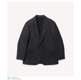 【代购】APRESSE 25aw Wool flannel jacket纯羊毛法兰绒西装外套
