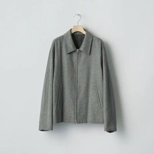 25aw SSSTEIN 代购 羊毛克什米尔拉链夹克 short jacket Zip
