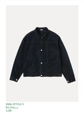 【代购】APRESSE 26ss Vintage denim jacket 复古水洗牛仔夹克