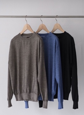 【代购】BATONER 26ss Choma crew neck 苎麻圆领长袖针织衫