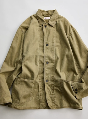 【代购】NICENESS 26ss Herringbone coverall亚麻混纺人字纹夹克