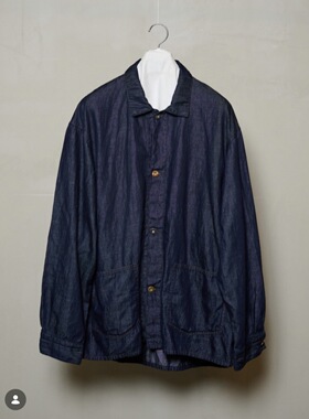 【代购】MAATEE&SONS 26ss Denim shirt jacket 亚麻牛仔衬衫夹克