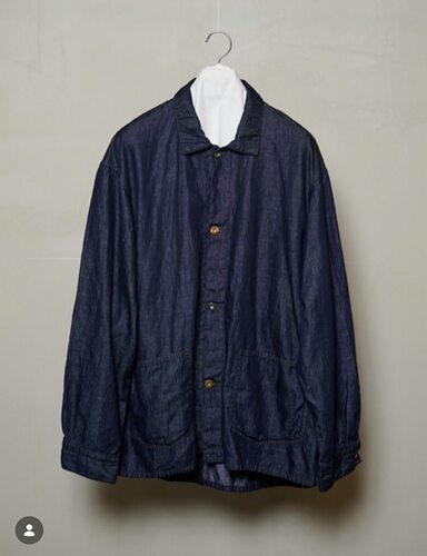 春夏新款亚麻混纺牛仔衬衫夹克