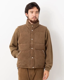 【代购】NONNATIVE 25aw Explorer down vest 羊皮户外羽绒马甲