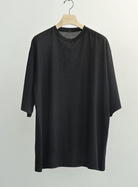 【代购】COMOLI 26ss Wool mesh 定番羊毛网眼宽松短袖T恤