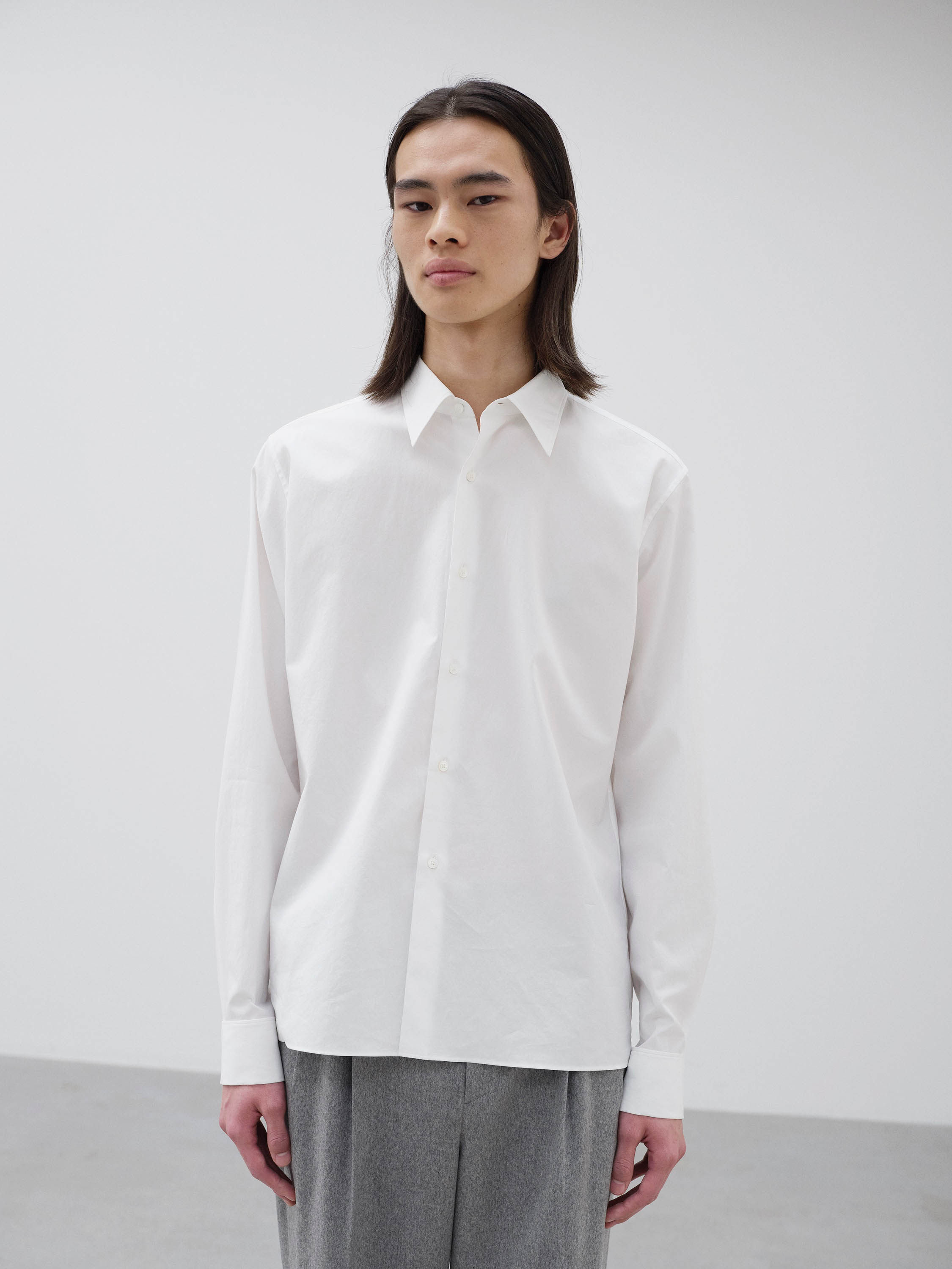 【代购】AURALEE 25aw Double cuff shirt 水洗棉双袖牛津衬衫