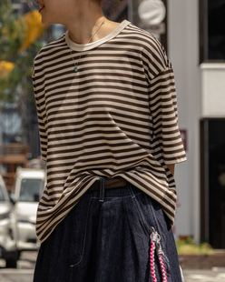 【代购】NANAMICA 25aw Stripe jersey tee 定番Coolmax条纹T恤