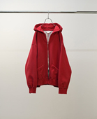 hoodie 华夫格内衬拉链做旧帽衫 25aw Zipup 代购 ANCELLM