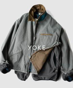 【代购】YOKE 26ss Duck fleece work jacket 帆布摇粒绒工装夹克
