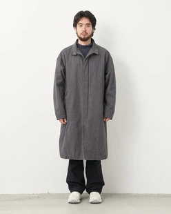 coat 棉麻混纺硫化染色风衣夹克 Long 25aw 代购 NONNATIVE