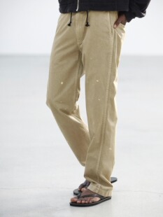 26ss AURALEE Light chino 件染直筒卡其布休闲裤 pant 代购
