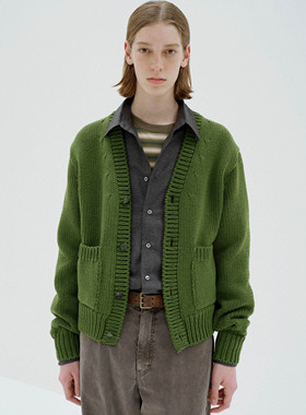 【代购】AURALEE 25aw Felted knit cardigan 克绒毛毡针织开衫