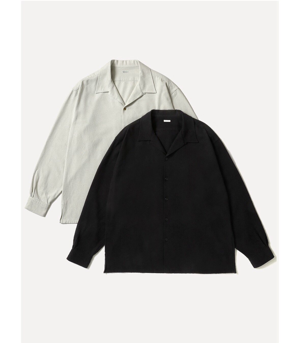 【代购】APRESSE 26ss Loop collar shirt 起毛真丝开襟长袖衬衫