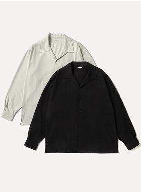 【代购】APRESSE 26ss Loop collar shirt 起毛真丝开襟长袖衬衫