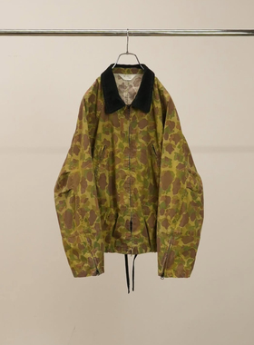 【代购】ANCELLM 26ss Camo zipup jacket A字剪裁迷彩工装夹克