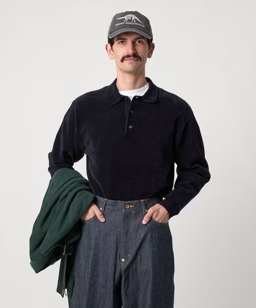 【代购】STEVEN ALAN 25aw 3B Cotton knit polo棉质针织长袖Polo