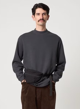 【代购】STEVEN ALAN 25aw Mockneck tee 小高领全棉长袖T恤