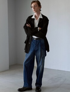 26ss M43 Nepdenim 水洗做旧美军牛仔工装 HERILL pant 裤 代购