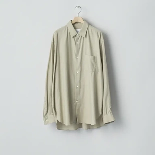 【代购】SSSTEIN 25aw Regular collar shirt 真丝廓形牛津衬衫