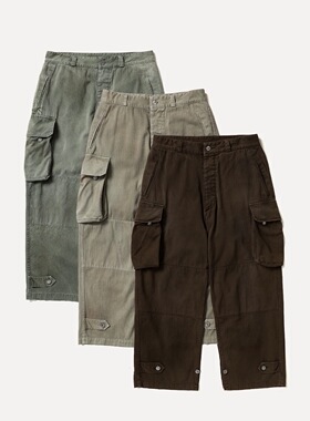 【代购】APRESSE 26ss HBT M47 Pant 复古水洗人字纹口袋军工长裤