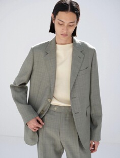 26ss AURALEE Wool jacket 夹克 蓝面羊毛休闲西装 代购