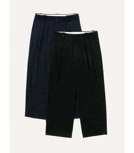 26ss APRESSE Twill wide 丝棉混纺宽松休闲裤 trousers 代购