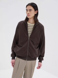 【代购】AURALEE 25aw Sweat zip blouson超高支数匹马棉拉链卫衣