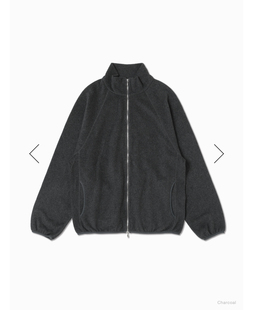 【代购】BATONER 26ss Fleece blouson 棉真丝混纺拉链夹克