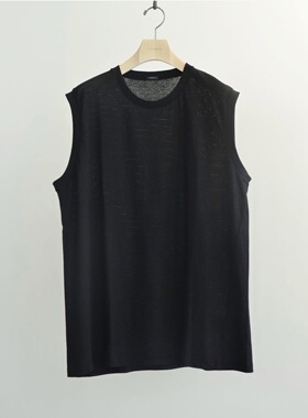 【代购】COMOLI 26ss Cotton mesh 定番棉质网眼无袖T恤