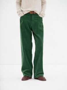 【代购】AURALEE 25aw Corduroy pant 蜡染做旧灯芯绒五袋工装裤