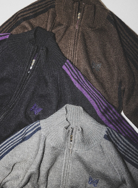 【代购】NEEDLES 2026开年限定 Beams联名 马海毛针织拉链运动服