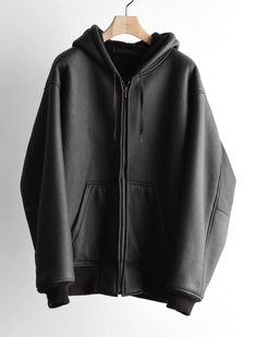 25aw Sheep skin parka COMOLI zip 小羊皮拉链帽衫 代购