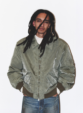 【代购】ANCELLM 26ss Wism店铺限定 Bomber jacket 做旧飞行夹克