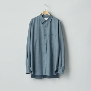 【代购】SSSTEIN 26ss Placket shirt super100全羊毛廓形衬衫