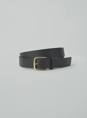 【代购】SSSTEIN 26aw Classic leather belt 复古方扣牛皮腰带