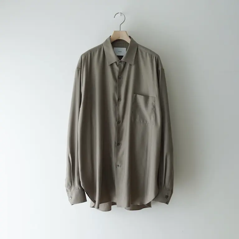 【代购】SSSTEIN 26ss Os ls shirt 铜氨丝长袖廓形衬衫