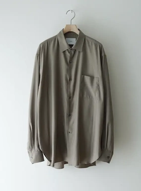 【代购】SSSTEIN 26ss Os ls shirt 铜氨丝长袖廓形衬衫