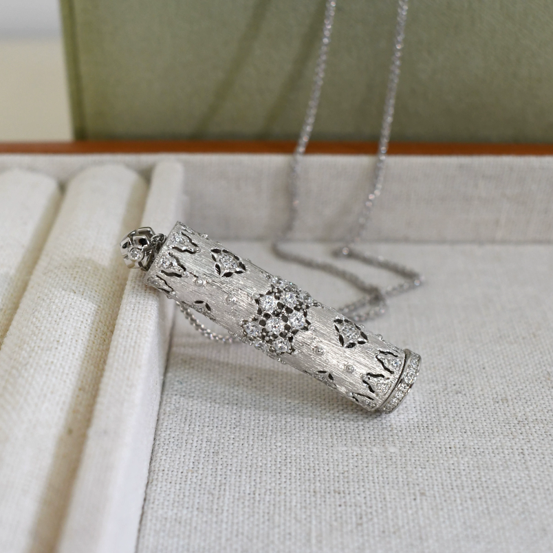 纯银925银拉丝筒吊坠项链纯银新中式国潮复古国风魔法棒权杖项链,饰品/流行首饰/时尚饰品新,银饰吊坠,淘宝优惠券,粉丝福利购,淘宝优惠卷