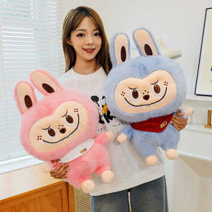 正版拉布布公仔毛绒玩具可爱睡觉抱枕布娃娃玩偶大号生日礼物男女
