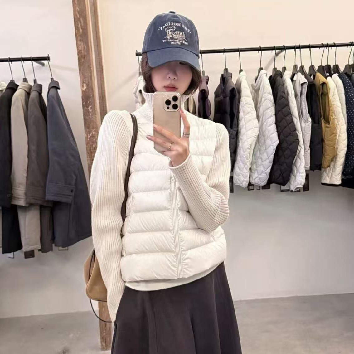 【NO退NO换】2025冬季新款立领针织拼接羽绒服18222KY11.10