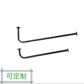 多用性L型挂衣杆转角悬挂式 衣架空调挡风帘杆浴帘养生馆隔断帘杆