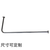 多用性L型挂衣杆转角杆空调挡风帘杆定制上墙顶装 客房小型衣帽架