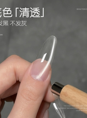 gaoy戈雅新款白开水猫眼小灯泡新款网红爆闪白精灵百搭玻璃珠美甲