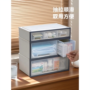 便民服务箱整理盒药物收纳盒药柜多层多功能储物箱小型学生宿舍