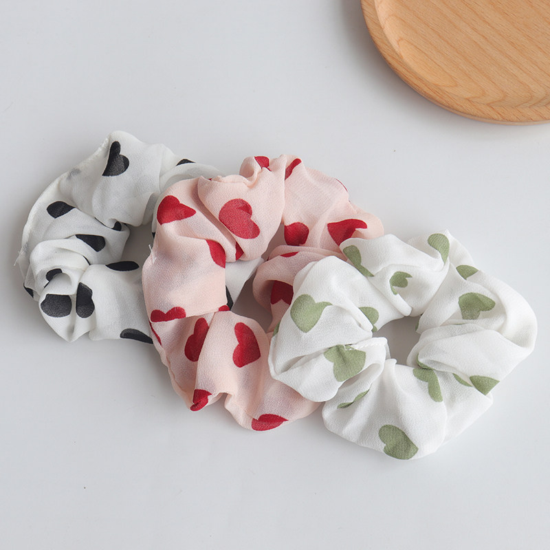 爱心雪纺头绳猪大肠圈发圈 网红ins复古法式橡皮筋丸子头绑发带女,饰品/流行首饰/时尚饰品新,发饰,淘宝优惠券,粉丝福利购,淘宝优惠卷