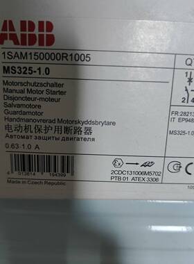 议价进口电气 ABB MS325-1.0  1SAM150000