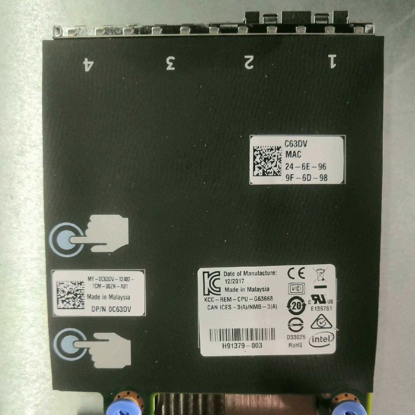 议价0C63DV Dell戴尔13代网卡 因特尔 intel x